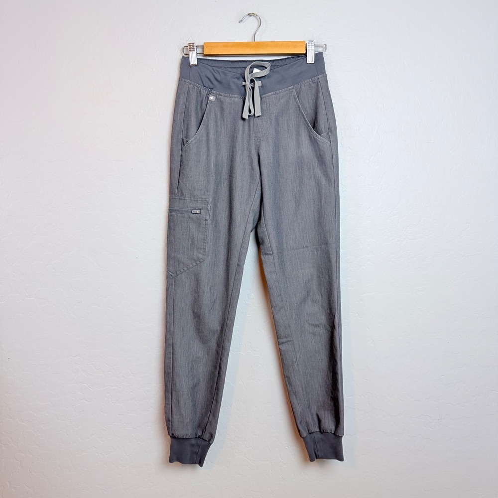 FIGS Technical Collection Heather Gray Zamora Scrub Jogger Pants Womens XXS